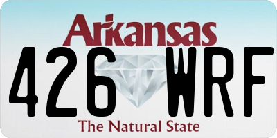 AR license plate 426WRF