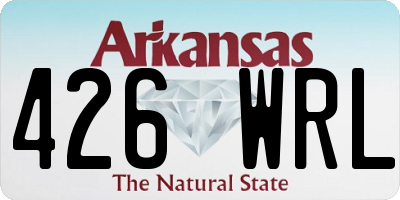 AR license plate 426WRL