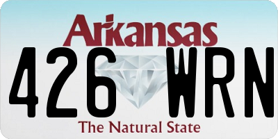 AR license plate 426WRN