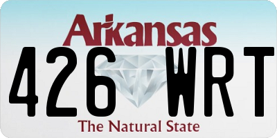 AR license plate 426WRT