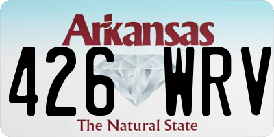 AR license plate 426WRV