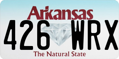 AR license plate 426WRX