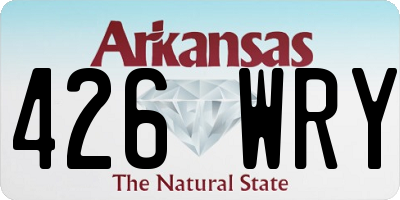 AR license plate 426WRY