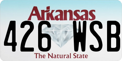 AR license plate 426WSB