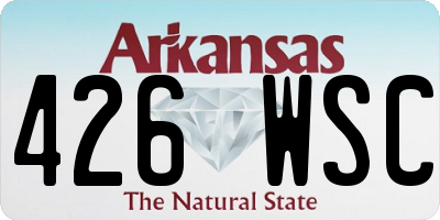 AR license plate 426WSC