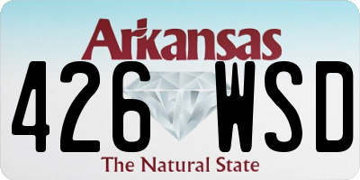 AR license plate 426WSD