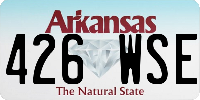 AR license plate 426WSE