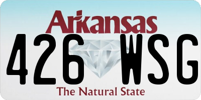 AR license plate 426WSG