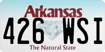 AR license plate 426WSI