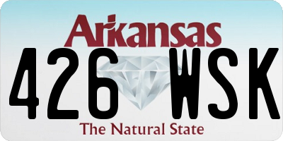 AR license plate 426WSK