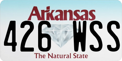 AR license plate 426WSS