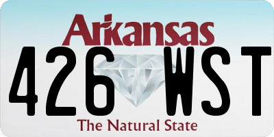 AR license plate 426WST