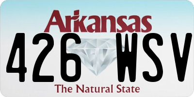 AR license plate 426WSV