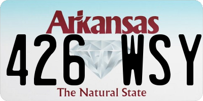 AR license plate 426WSY