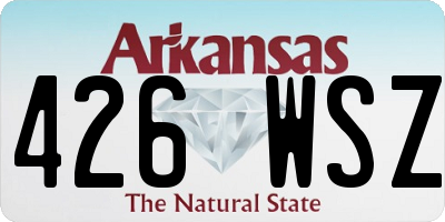 AR license plate 426WSZ