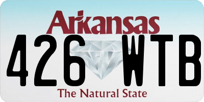 AR license plate 426WTB