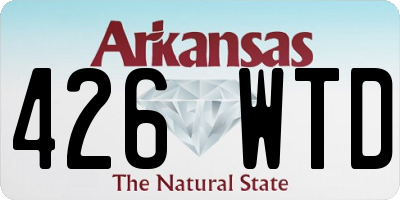 AR license plate 426WTD