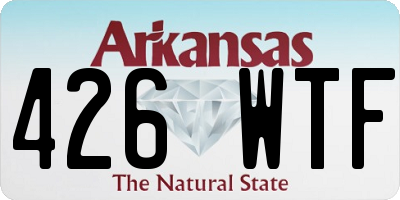 AR license plate 426WTF