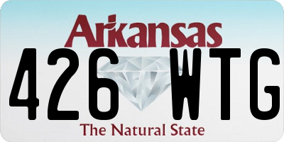 AR license plate 426WTG