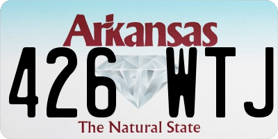 AR license plate 426WTJ