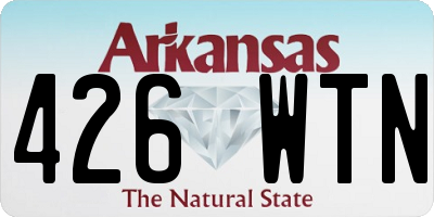 AR license plate 426WTN