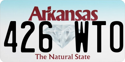 AR license plate 426WTO