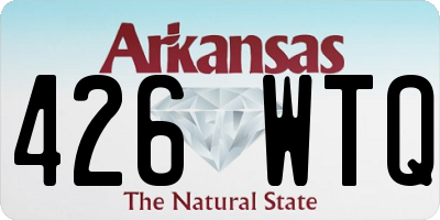 AR license plate 426WTQ