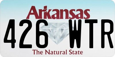 AR license plate 426WTR