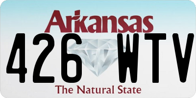 AR license plate 426WTV