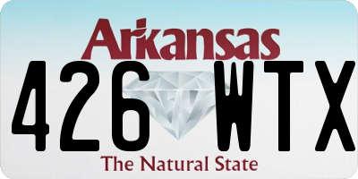 AR license plate 426WTX