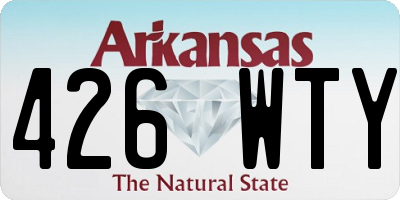 AR license plate 426WTY