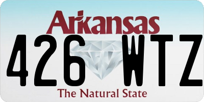 AR license plate 426WTZ