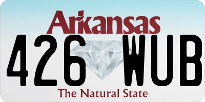 AR license plate 426WUB