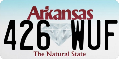 AR license plate 426WUF