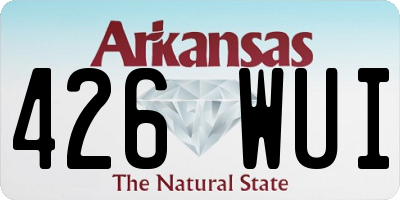 AR license plate 426WUI