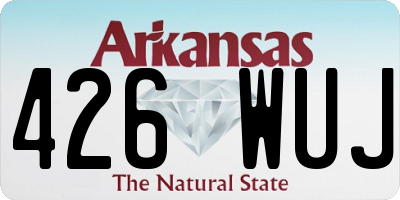 AR license plate 426WUJ