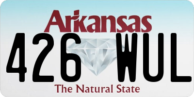 AR license plate 426WUL