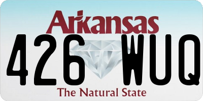 AR license plate 426WUQ