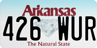 AR license plate 426WUR