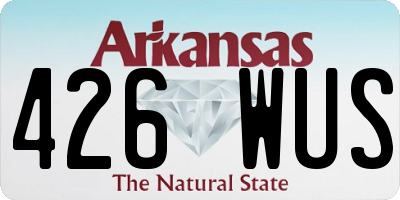 AR license plate 426WUS