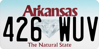 AR license plate 426WUV
