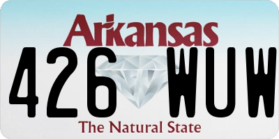 AR license plate 426WUW