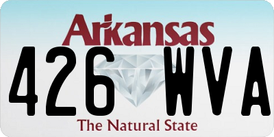 AR license plate 426WVA