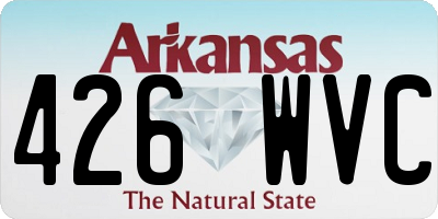 AR license plate 426WVC