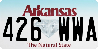 AR license plate 426WWA