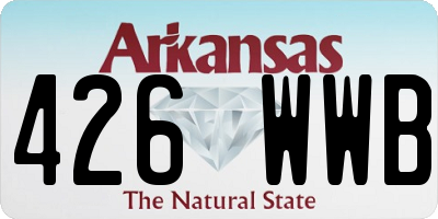 AR license plate 426WWB