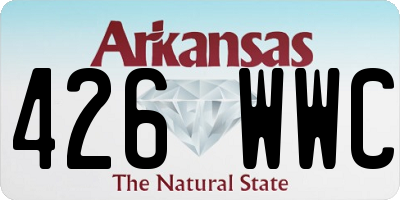 AR license plate 426WWC