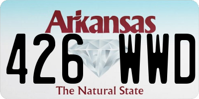 AR license plate 426WWD