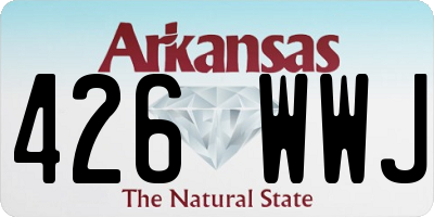 AR license plate 426WWJ