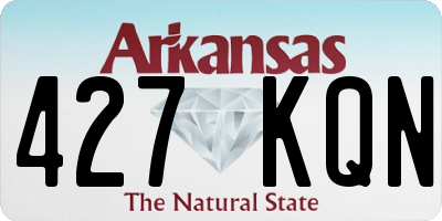 AR license plate 427KQN